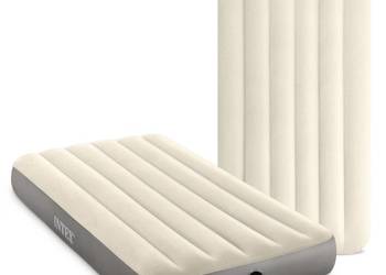 Jednoosobowy materac dmuchany welurowy łóżko 99x191x25 cm INTEX 64101