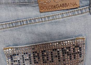 DOLCE&GABBANA/W34 L32/Dżinsowe spodnie, jeansy z Madrytu