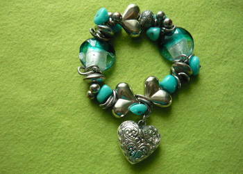 Bransoletka z sercem