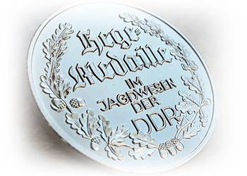 Srebrny medal Koło Łowieckie Niemcy DDR Myślistwo