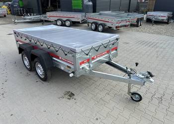 Przyczepka samochodowa Temared PRO 2612/2 z plandeką płaską 264x126 cm