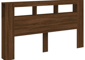 Wezgłowie łóżka z LED brązowy dąb 180x185x1035 cm WM-837364