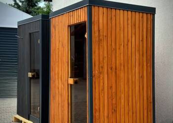 Sauna ogrodowa 2-osobowa, piec elektryczny, zasilanie 230V, PRODUCENT