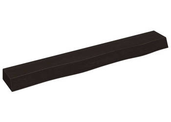 Półka ciemnobrązowa 80x10x6 cm wykończone lite drewno dębowe WM-363778