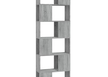 Regał na książki/przegroda szary dąb sonoma 60x24x186 cm WM-816033