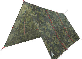Płachta biwakowa moro 451x420 cm wodoszczelna WM-4009605