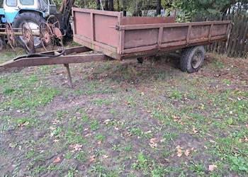 Przyczepa jednoosiowa  wywrotka na tył