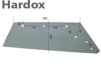 Lemiesz 300hektarów HARDOX 200830/P części do pługa NIEMEYER