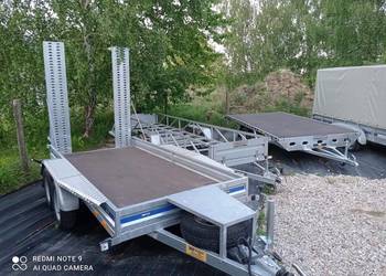 Wynajem przyczepy do przewozu minikoparki, maszyn budowlanych, sprzętu