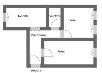 2 pokojowe mieszkanie na parterze na Żwirki i Wigury