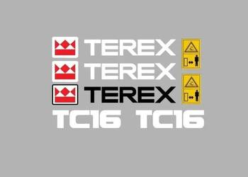 Naklejki oklejenie TEREX TC 10 16 19 25 29 37 Zamiennik