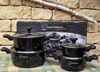 259 zł Garnki lakierowane czarne  4 sztuki Masterpan