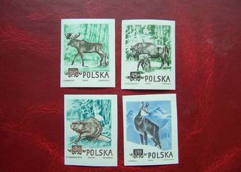 Polska 1954 MNH Cięte Mi. 885/88 Fauna Zwierzęta  a