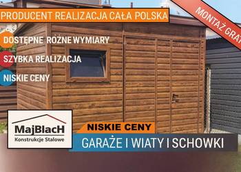 Złoty Dąb Garaż Blaszany – Schowek | Szybka Dostawa  |Wiata– Maj-BlacH