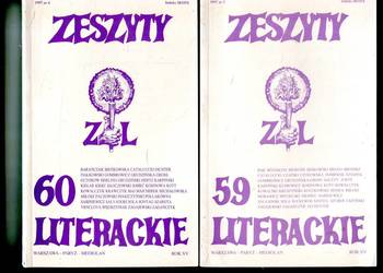 Zeszyty Literackie 59 Rok XV + 60 Rok XV