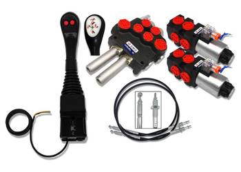 Zestaw 4 SEK TURA Rozdzielacz 80L Joystick 2P Linki 2M [8054