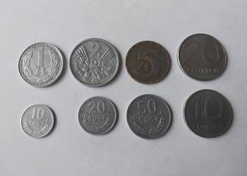 Monety PRL/zestaw 8 monet Monety PRL/zestaw 8 monet