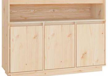 vidaXL Szafka, 104,5x34x80 cm, lite drewno sosnowe（sku814389）