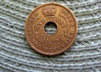 Nigeria Brytyjska 1 Penny 1959r