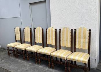 Antyczne krzesla jadalniane  komplet 6 sztuk