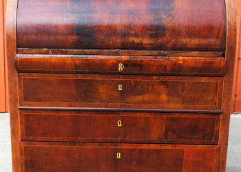Stara sekretera Biedermeier , cylindryczna Nr 9