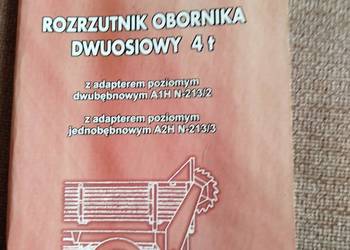 Instrukcja obsługi i katalog części rozrzutnik obornika dwuosiowy 4T A1H N-