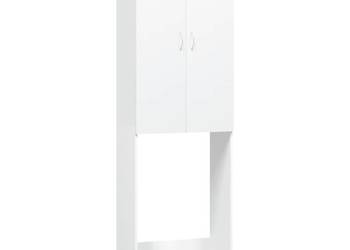 vidaXL Szafka na pralkę, biała, 64 x 25,5 x 190 cm(SKU:808413)