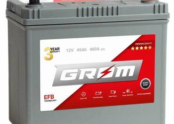 Akumulator GROM EFB START&STOP 45Ah 460A Japan Prawy Plus DT
