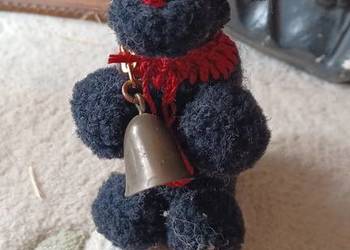 retr vintage Pudel włóczka butelka szkło 8,5 wys średn dna 3 a góra 1c