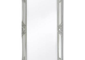 Lustro ścienne w stylu barokowym 100x50 cm srebrne WM-243681
