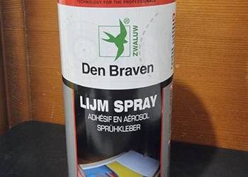 Den Braven Lijm spray 400ml uniwersalny bardzo mocny klej w aerozolu Okazja