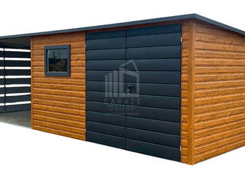 Schowek domek ogrodowy 3,8x2,5m wiata 3m drzwi okno dach ID1050