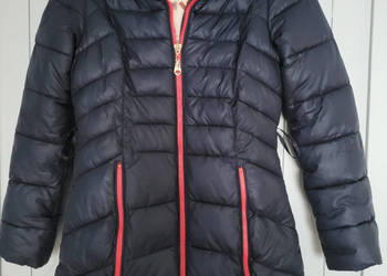 Pikowana czarna kurtka z MGH-STONE rozmiar S/36/8  100% poliester