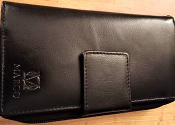 Skórzany portfel damski czarny