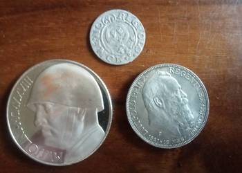 Moneta monety Ludwik Bawarski 2 Marki Mussolini Włochy Polska XVIw. moneta