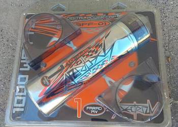 Kondensator car Audio power Cap 1F z wyswietlaczem do 1KW 19V Nowy zestaw
