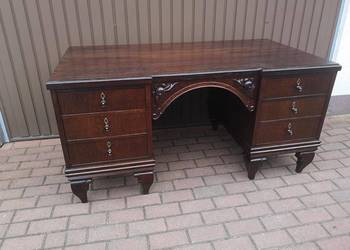 Biurko Dębowe Gabinetowe Unikatowe Stare Antyk Po Renowacji Okazja.