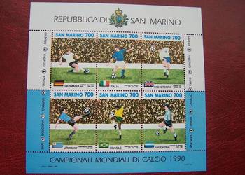 San Marino 1990 MNH Sport Piłka Nożna MŚ Italia 90