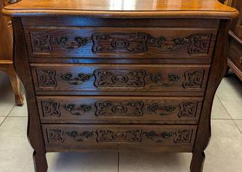 Bardzo ładnie zdobiona komoda,głębokość 31 cm.-sklep Dąbrowa Górnicza