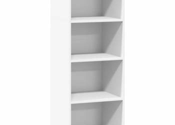 Wysoka szafka biała 45x41x124 cm materiał drewnopochodny WM-846390