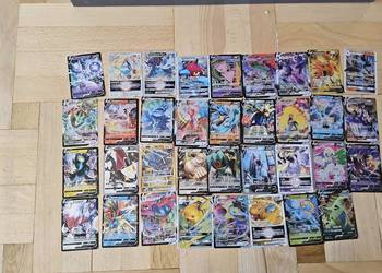 Błyszczące karty z Pokemonami w stylu V, 35 sztuk