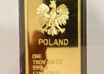 ZŁOTA SZTABKA Polska Orzeł 1oz uncja 31,1g