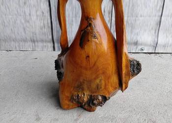 wazon drewniany wykonany z pnia  / 273