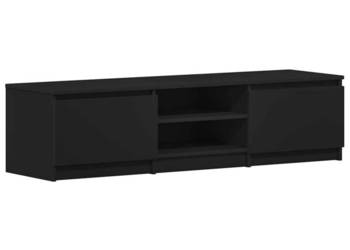 vidaXL Szafka pod TV, czarna, 140x40x35,5 cm(SKU:800649)