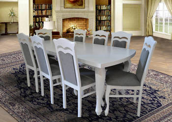 Stół LUDWIK Glamour + 6 krzeseł TADEUSZ