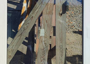 OKNA KacprzaK Witryna 78X145 FIX Używany PCV Plastikowy