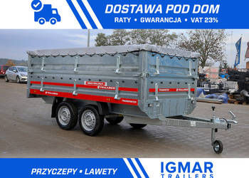TEMARED TRANSPORTER 3015/2 z plandeką płaską i burtami DMC 750 kg