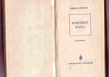 (4328) PORTRET KOTA OPOWIADANIA – GERARD GÓRNICKI