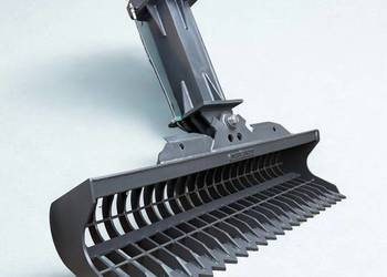 Hydrauliczna łyżka skarpowa ażurowa grabie 190 cm z przedłużeniem ramienia