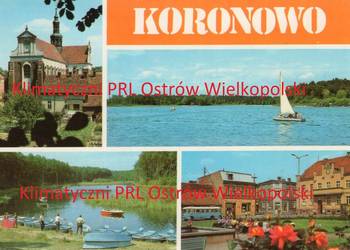 Koronowo pocztówka wysłana Iwanowice znaczek PRL